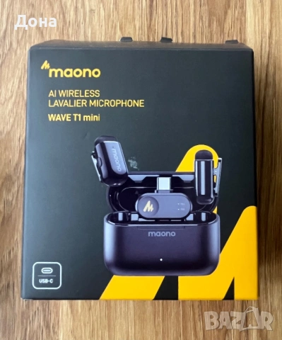 НОВ безжичен микрофон MAONO WAVE T1 mini