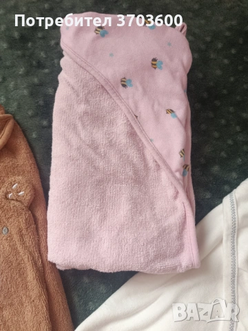 Лот от 3 бебешки хавлии , снимка 4 - За банята - 53995642