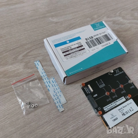 Чисто нов M.2 NVMe SSD Адаптер Freenove за Raspberry Pi 5 + 128GB SSD диск (Пълен КИТ), снимка 4 - Твърди дискове - 55278629