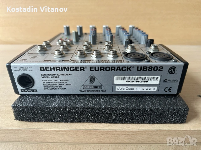 Behringer UB 802, снимка 4 - Аудиосистеми - 55284004