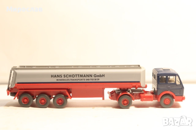 WIKING H0 1/87 MERCEDES ЦИСТЕРНА КАМИОН МОДЕЛ КОЛИЧКА, снимка 5 - Колекции - 54316654