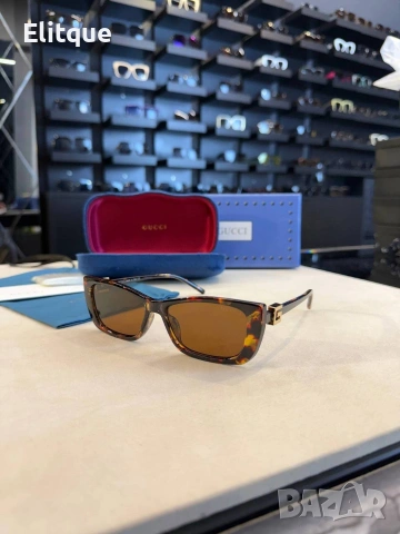 Очила + висок клас калъф + на марката кутия + сертификат + кърпичка Gucci ray ban , снимка 8 - Слънчеви и диоптрични очила - 54485357