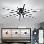 Нов Модерен LED таванен плафон 86 см 3000K-6000K с WiFi App управление Лампа осветление стая, снимка 1