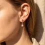 Нови Златни Обеци с 1.53кт Естествени Диаманти, снимка 3