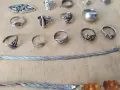 Лот сребърни накити/пръстени/сребро, снимка 3