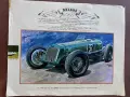 Общо 35 Автомобилни литографии с модели от 30те г. печатани през 60те, снимка 2