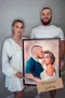 Дигитални Карикатури Портрет Ръчна Рисувана Карикатура Подарък Рожден ден Юбилей Двойка Картини , снимка 11