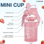 Комплект от 4 розови бебешки чаши Twistshake с капачки и дръжки, снимка 2
