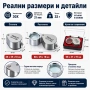 Бижутерска сгъваема мини джобна ръчна увеличителна лупа 30X злато часовникари бижута професионална, снимка 5