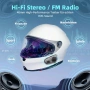 Чисто нов Мото Интерком CHUANYUE X2 за 4 човека Bluetooth 5.4 – Запечатан в Целофан, 1200м Обхват , снимка 4