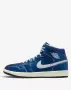 NIKE Air Jordan 1 Mid SE Blue / White Дамски Маратонки👟Дамски Спортни Обувки👟Кецове Код P2864, снимка 3