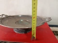 Посребрена купа,фруктиера арт деко, снимка 2