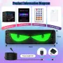 LED матрични панели Devil Eye 2 бр. Програмиране с приложение и дистанционно IP65–10x35cm, снимка 10