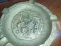 Антикварни пепелници от лят метал, вероятно изработени от месинг или бронз, снимка 8