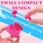 ANCwear Смарт безжични Bluetooth слушалки с калъф розова чанта, 22 часа батерия, снимка 4