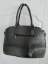 Голяма сива дамска чанта, екокожа, снимка 3