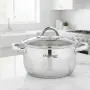 Тенджера от неръждаема стомана Cheffinger с индукционно дъно и стъклен капак, снимка 3