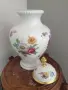 Bareuther Бавария 40см/стара немска порцеланова ваза с капак/урна, снимка 2