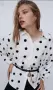 Оригинална риза Zara на точки – релефна материя размер М, снимка 2