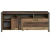 Шкаф за телевизор Retro, Винтидж, 161x64x41 см, 1 вратичка и 2 чекмеджета, снимка 2
