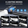 Нов фар Велосипедни LED светлини предна задна 230° 2200mAh USB заряд, снимка 3