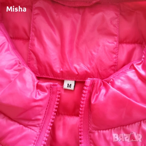 Дамско леко преходно яке в цвят фуксия размер М, снимка 4 - Якета - 54212373