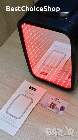 Мини хладилник BEICHEN за 4 л / 6 кутии, тих малък хладилник с 7 RGB, снимка 2 - Хладилници - 55608306