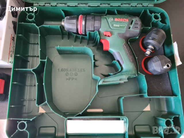 Ударен винтоверт бормашина Bosch 18v тяло с приставки