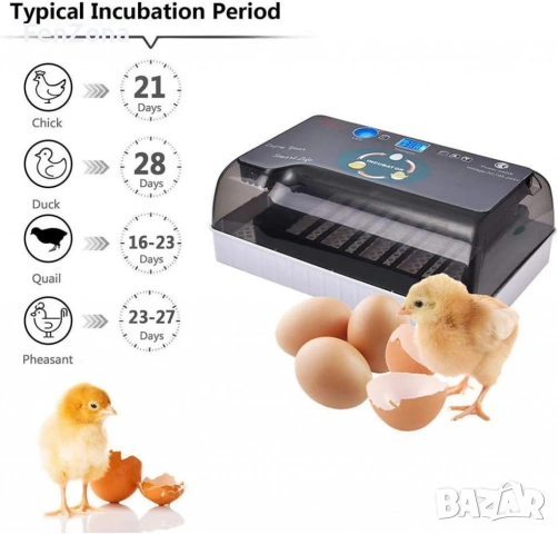 Автоматичен инкубатор за 12 яйца – Лесен за употреба YZ9-12, снимка 6 - Други стоки за дома - 53961724