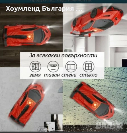 Антигравитационна кола движеща се по стените, снимка 2 - Коли, камиони, мотори, писти - 54454366