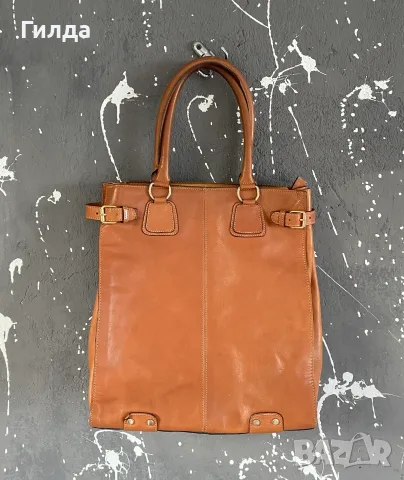 Massimo Dutti чанта естествена кожа