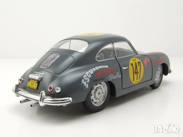 Porsche 356A n.147 Panamericana 1954 - мащаб 1:18 на Solido моделът е нов в кутия, снимка 2 - Колекции - 55264922
