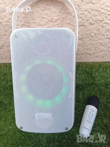 Караоке система с безжичен микрофон Lenco BTC-060WH – Буквално НОВА!, снимка 3 - Караоке - 55610248