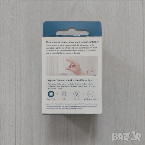 Aqara Cube T1 Pro – Смарт контролер (Zigbee 3.0, HomeKit, Matter), снимка 2 - Друга електроника - 54645667