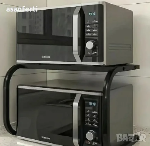 Кухненска стойка и органайзер за микровълнова фурна Hegazy Home Design, до 20 кг, снимка 5 - Други - 55420562