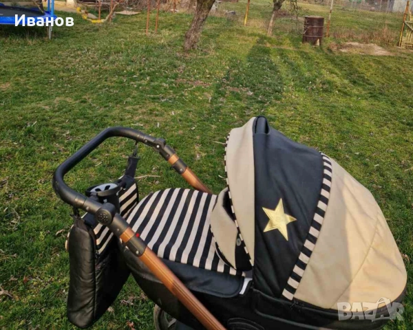 Бебешка количка STARS GOLD DADA PARADISO 2 в 1, снимка 3 - Детски колички - 54295269