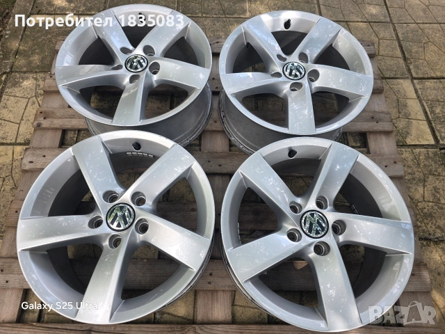 Лети джанти 16ки 5х112 VW, снимка 3 - Гуми и джанти - 55262193