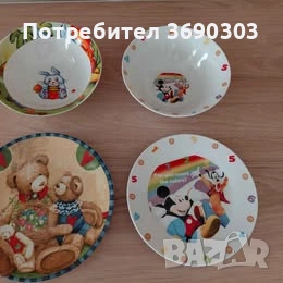 Порцелан с детски мотиви - 4 броя за 10 евро общо, снимка 2 - Сервизи - 54676681