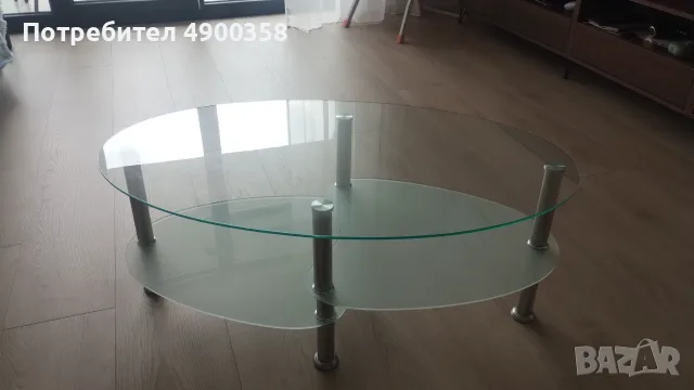 Холна маса. Стъклена. 100х60 см, снимка 2 - Маси - 55442337