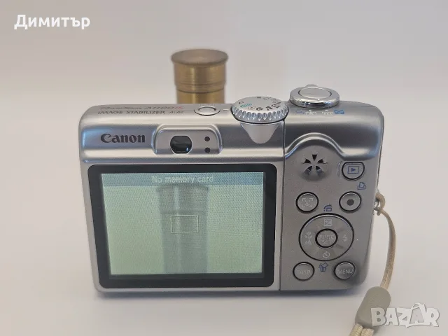 Canon PowerShot A1100 IS 12.1MP Digital Camera 4X Zoom Silver дигитален фотоапарат камера компактна, снимка 3 - Фотоапарати - 55517208