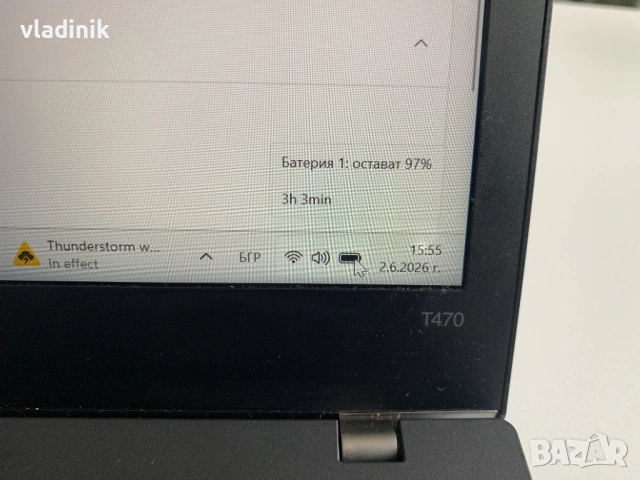 Lenovo ThinkPad T470, Intel i5 6200U, 8GB RAM, 256GB NVMe, снимка 5 - Лаптопи за работа - 54886220