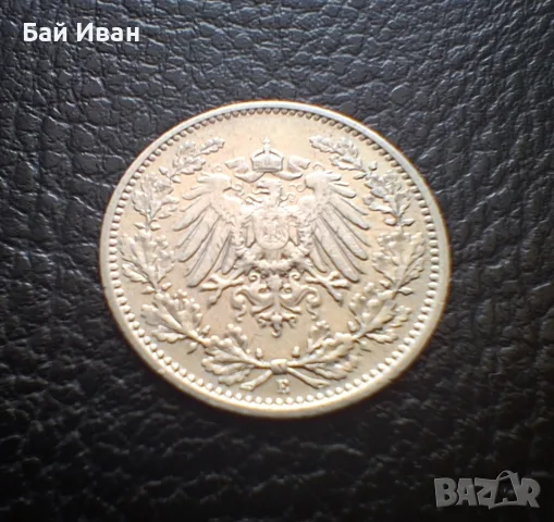 Стара сребърна монета 1/2 марка 1906 г. буква Е - Германска империя - рядка !, снимка 14 - Нумизматика и бонистика - 55306303