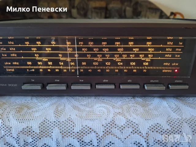 TEC SYSTEM 3002 STEREO TUNER., снимка 3 - Ресийвъри, усилватели, смесителни пултове - 55508043