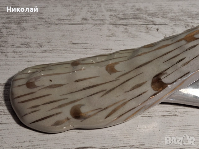Двойка Стар Български Порцелан Порцеланова Фигура Паун, снимка 11 - Антикварни и старинни предмети - 54617379