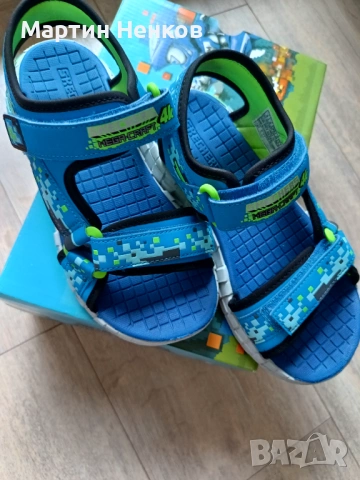 Сандали Sketchers Minecraft 35 номер, снимка 10 - Детски сандали и чехли - 54653615