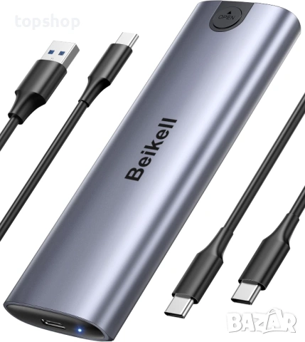 Чисто нова външна кутия Beikell за M.2 NVMe и SATA SSD диск – без инструменти, 10Gbps  