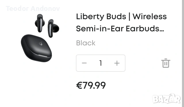 Чисто нови слушалки Soundcore Liberty Buds, снимка 3 - Bluetooth слушалки - 54711060