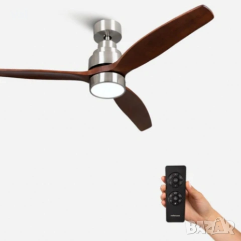 Таванен вентилатор с LED светлина -50% отстъпка - Brizy Bright Ceiling Fan, снимка 8 - Вентилатори - 54544475