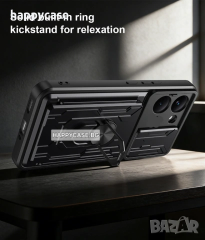 Xiaomi Poco X8 Pro 5G / RING CARD SLOT Удароустойчив кейс гръб калъф със слот за карта и ринг, снимка 11 - Калъфи, кейсове - 54332837