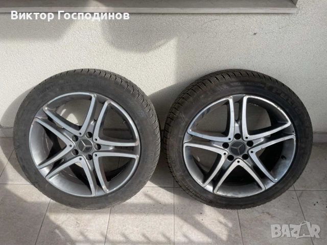 Оригинални джанти на мерцедес със зимни гуми 245/45R18, снимка 3 - Гуми и джанти - 54625350